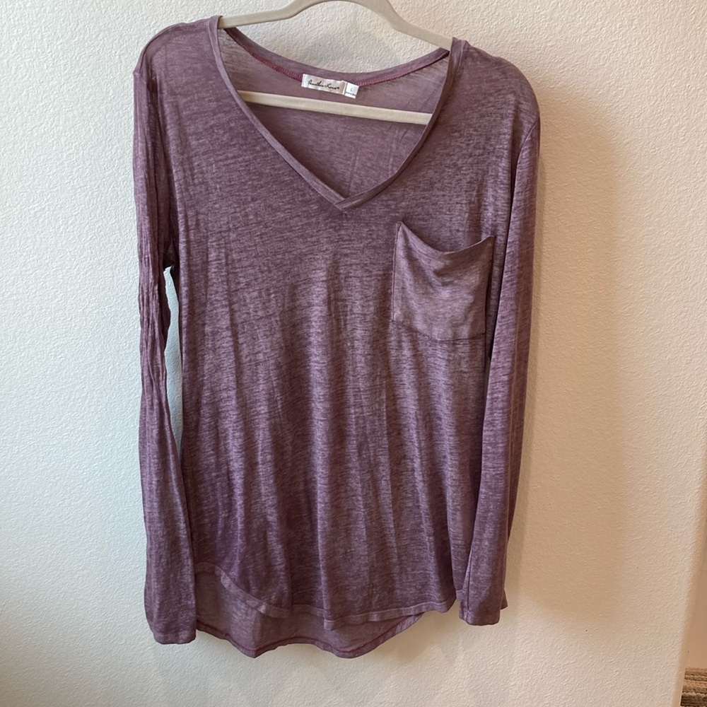 Another Love Purple Long Sleeve Blouse Relaxed